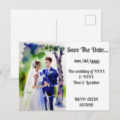 婚約結婚と発表 案内ポストカード (正面/裏面)