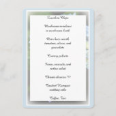 婚約結婚のブライダルシャワーのフラットメニュー メニュー (正面)