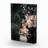 婚約結婚の写真と名前のブロック フォトブロック (右)