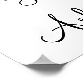 婚約結婚の写真プロップサイン「He頼」 ポスター (角)