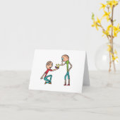 婚約結婚の提案 カード (黄色い花)