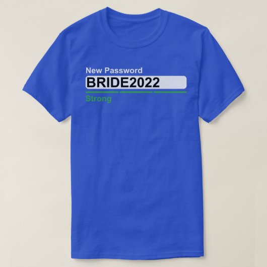 婚約結婚の新婦2022 Tシャツ (デザイン正面)