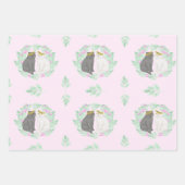 婚約結婚又は集合 ラッピングペーパーシート (正面)