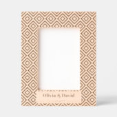 婚約結婚形見エレガント レーザー彫刻フレーム (正面)