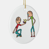 婚約結婚提案 セラミックオーナメント (右)