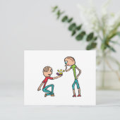 婚約結婚提案 ポストカード (スタンド正面)