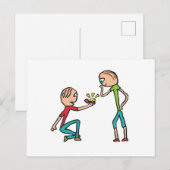 婚約結婚提案 ポストカード (正面/裏面)