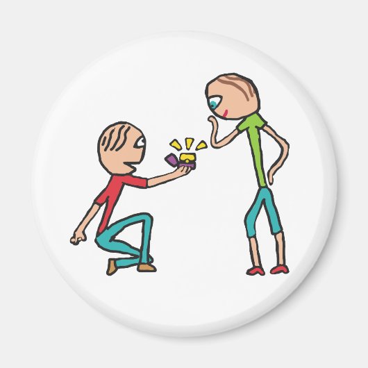 婚約結婚提案 マグネット (正面)