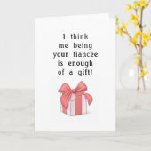 婚約者おもしろいまたは婚約者の誕生日カード カード (黄色い花)