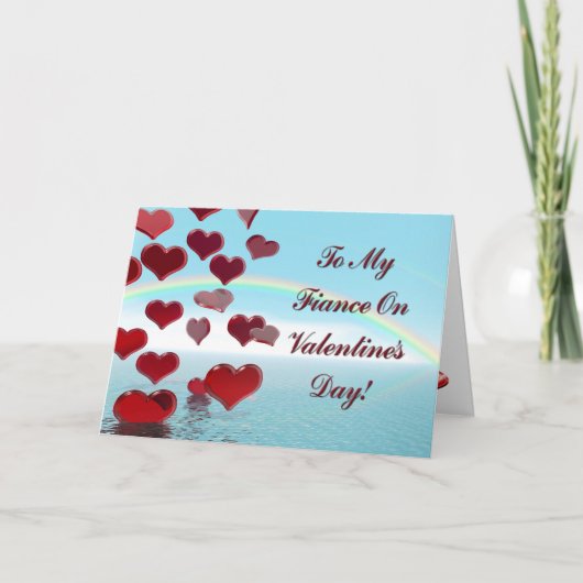 婚約者のためのハッピーバレンタインデー シーズンカード (正面)