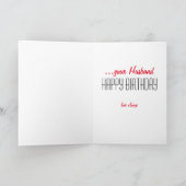 婚約者の誕生日カード.love.from夫はカード カード (内部)