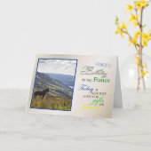 婚約者の馬の誕生日カード。 カード (黄色い花)