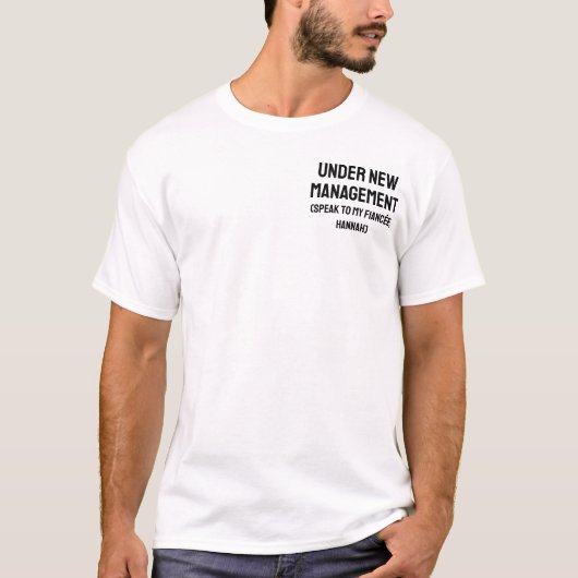 婚約者へのギフト Tシャツ (正面)