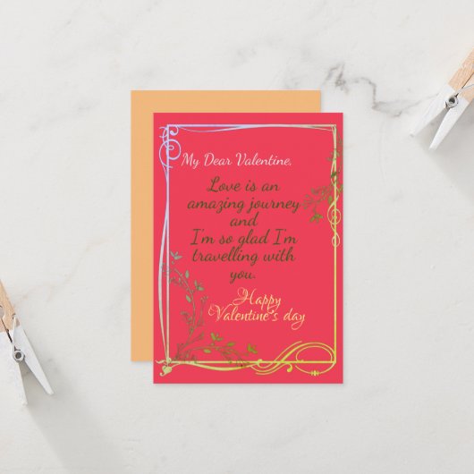 婚約者 カード (正面/裏面インサイチュ)