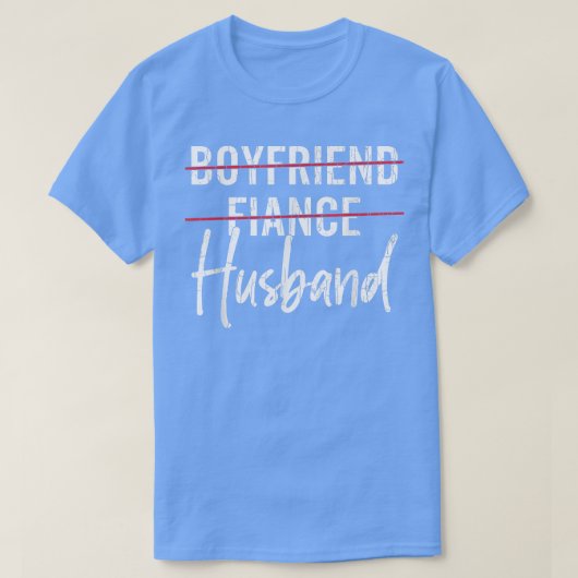 婚約者 彼氏 夫 面白い 花婿 結婚式 結婚 Tシャツ (デザイン正面)