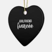 婚約者 結婚約者 結婚式前パーティー ギフト 婚約済み セラミックオーナメント (左)