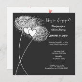 婚約花火招待状 招待状 (正面/裏面)