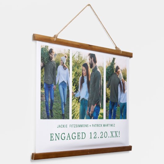 婚約記念ギフト3写真 吊り下げ型タペストリー (傾斜あり)