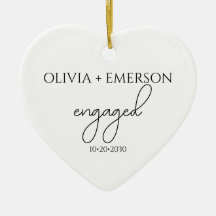 婚約記念ハート