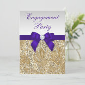 婚約金ゴールドシークインズ深いパ王室のープルボウ 招待状 (スタンド正面)