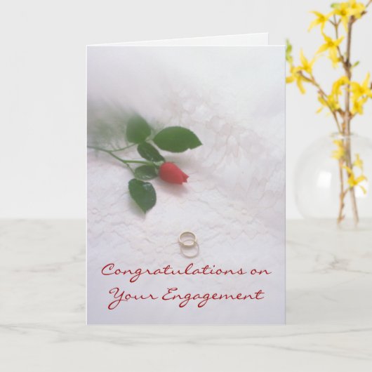 婚約 カード (黄色い花)