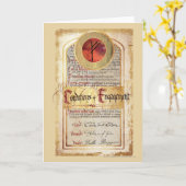 婚約 カード (黄色い花)