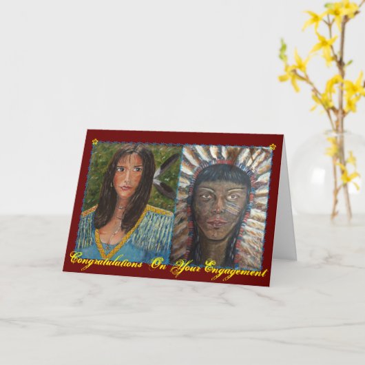 婚約 カード (黄色い花)