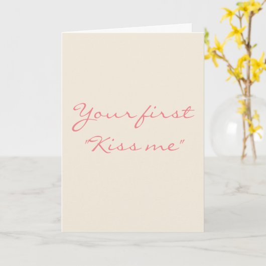 婚約 カード (黄色い花)