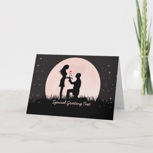 婚約  グリーティングカード サンキューカード (正面)