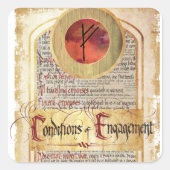 婚約 スクエアシール (正面)