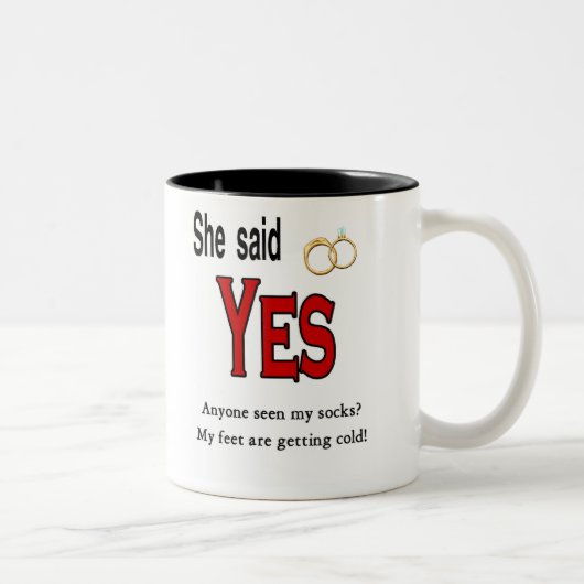 婚約 ツートーンマグカップ (右)