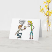 婚約・プロポーズ カード (黄色い花)