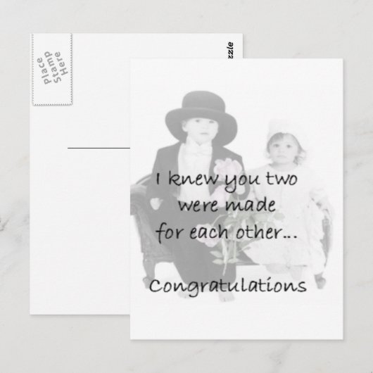 婚約 ポストカード (正面/裏面)