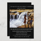 婚約 – 写真の背景ウェストバージニア –  招待状 (正面/裏面)