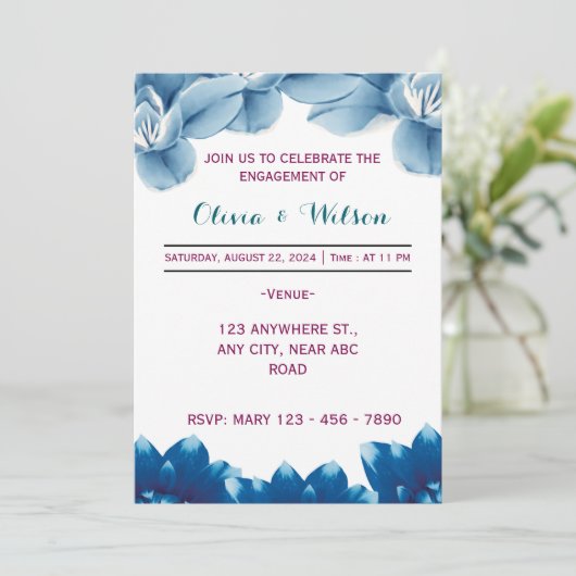 婚約 招待状 (スタンド正面)