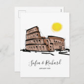 婚約、提案、アニバーサリーカップルの贈り物 シーズンポストカード (正面/裏面)