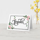 婚約 – 永遠に美しく見える カード (黄色い花)