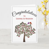 婚約/結婚のカード – おめでとう.... カード (黄色い花)