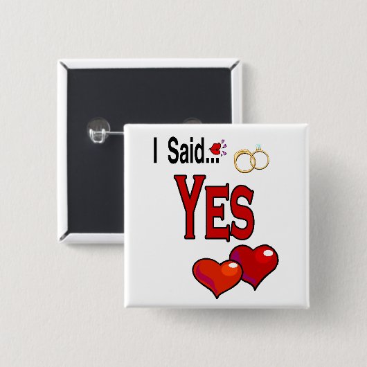 婚約 缶バッジ (正面&裏面)