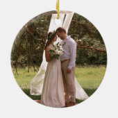 婚約Keepsake 2023初めてのクリスマス 婚約した セラミックオーナメント (裏面)