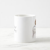 婦人か。 金褐色のパンの花嫁Blのパンの女中 コーヒーマグカップ (中央)