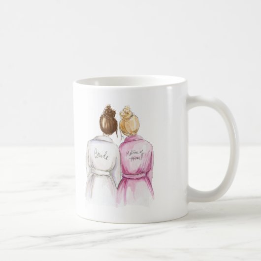 婦人か。 金褐色のパンの花嫁Blのパンの女中 コーヒーマグカップ (右)