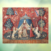 婦人と一角獣(ユニコーン) ウィンドウサイン (シート3)