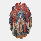 婦人と一角獣（ユニコーン） オーナメントカード (右)