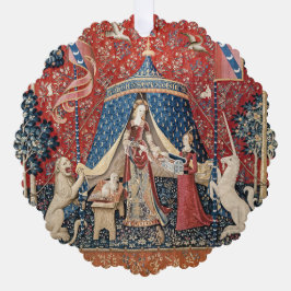 婦人と一角獣（ユニコーン） オーナメントカード