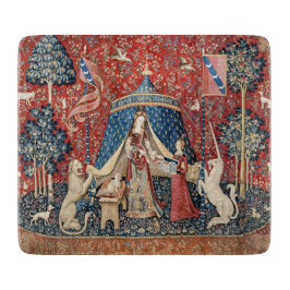 婦人と一角獣（ユニコーン） カッティングボード