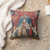 婦人と一角獣（ユニコーン） クッション (ブランケット)