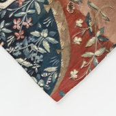 婦人と一角獣(ユニコーン) フリースブランケット (角)