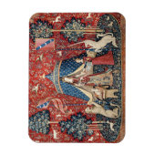 婦人と一角獣（ユニコーン） マグネット (縦)