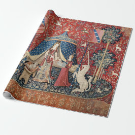 婦人と一角獣(ユニコーン) ラッピングペーパー